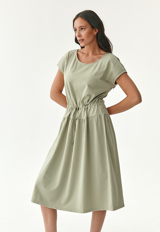 LADIES' PASTEL MIDI DRESS NATULA LADIES' PASTEL MIDI DRESS NATULA KHAKI 3