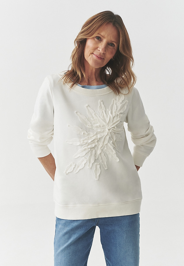 COTTON BLOUSE WITH FLORAL MOTIF — LATIKARIA COTTON BLOUSE WITH FLORAL MOTIF — LATIKARIA ECRU 3