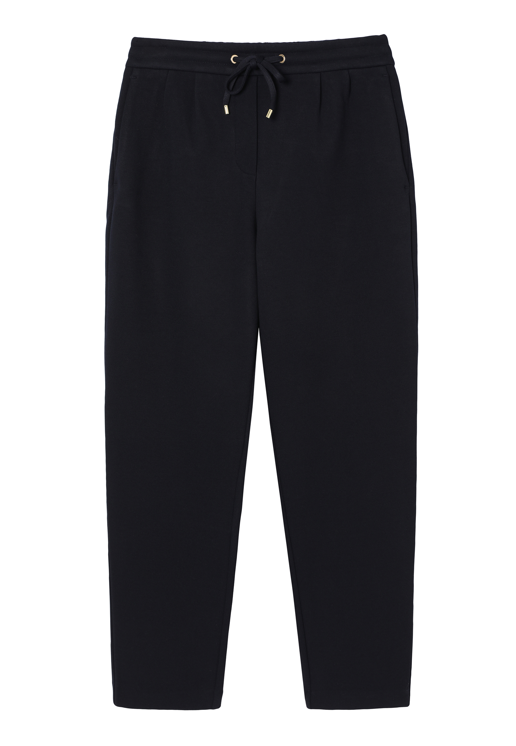 KNITTED TROUSERS WITH LENZING™ ECOVERO™ VISCOSE - LILOTI NAVY BLUE 2