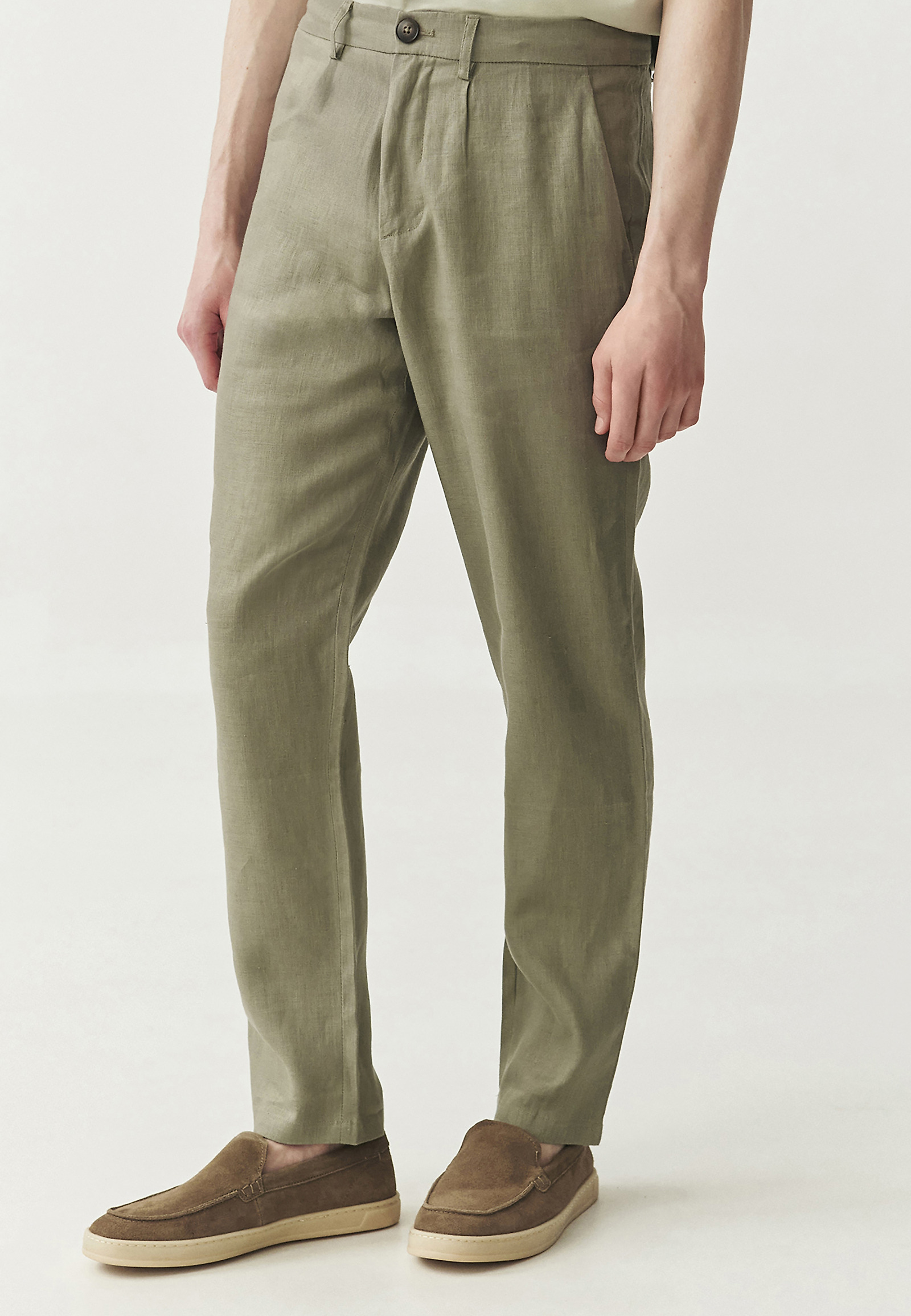 FÉRFI LINEN NADRÁG - ELIO FÉRFI LINEN NADRÁG - ELIO KHAKI 110262