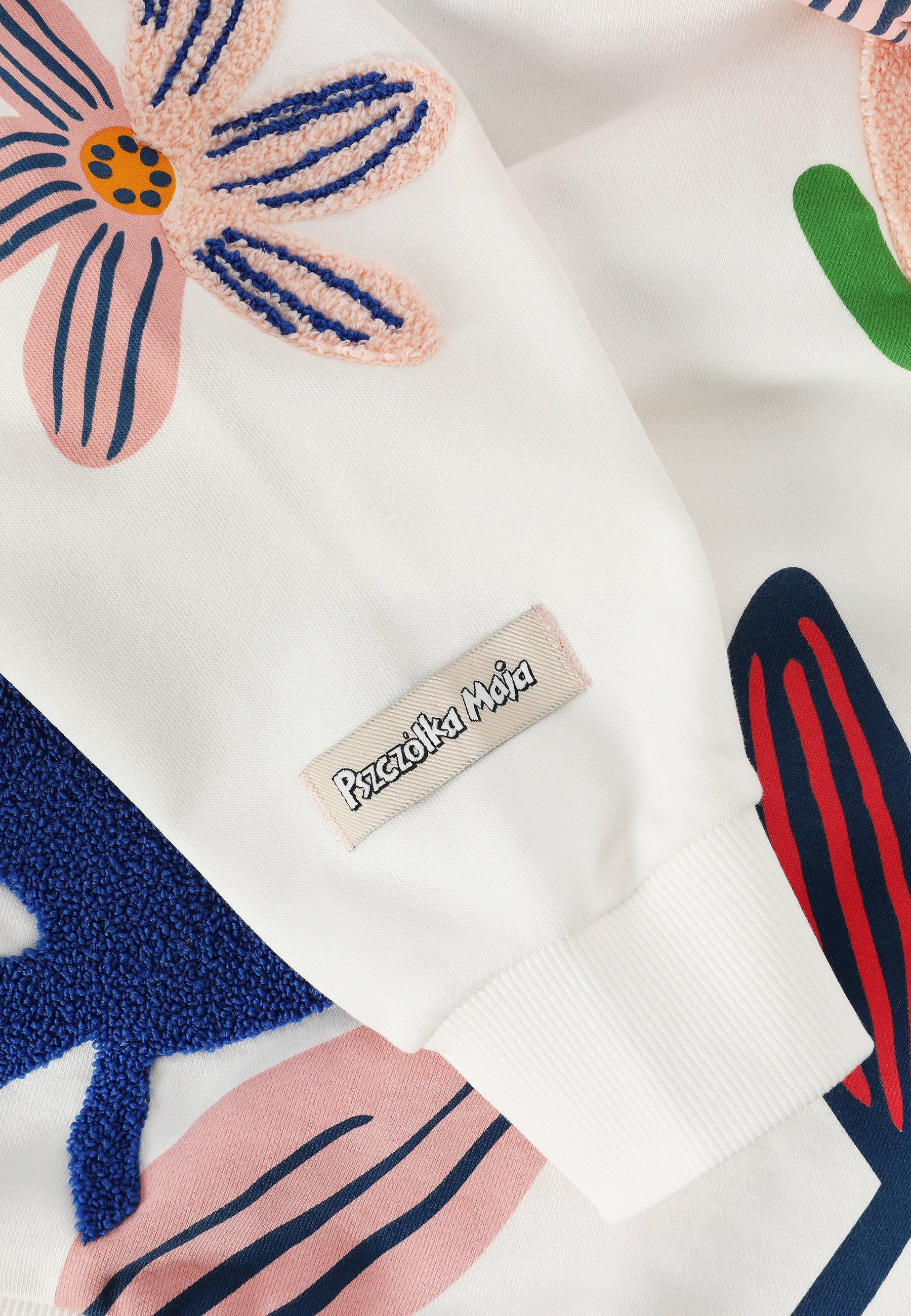 EMBROIDERED COTTON SWEATSHIRT - RISAF WHITE 2