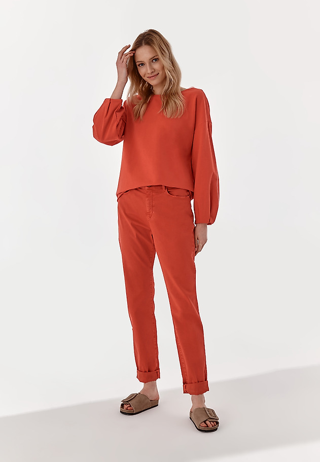 LADIES' PUFFED SLEEVE SWEATSHIRT SUBMISA LADIES' PUFFED SLEEVE SWEATSHIRT SUBMISA RED 4