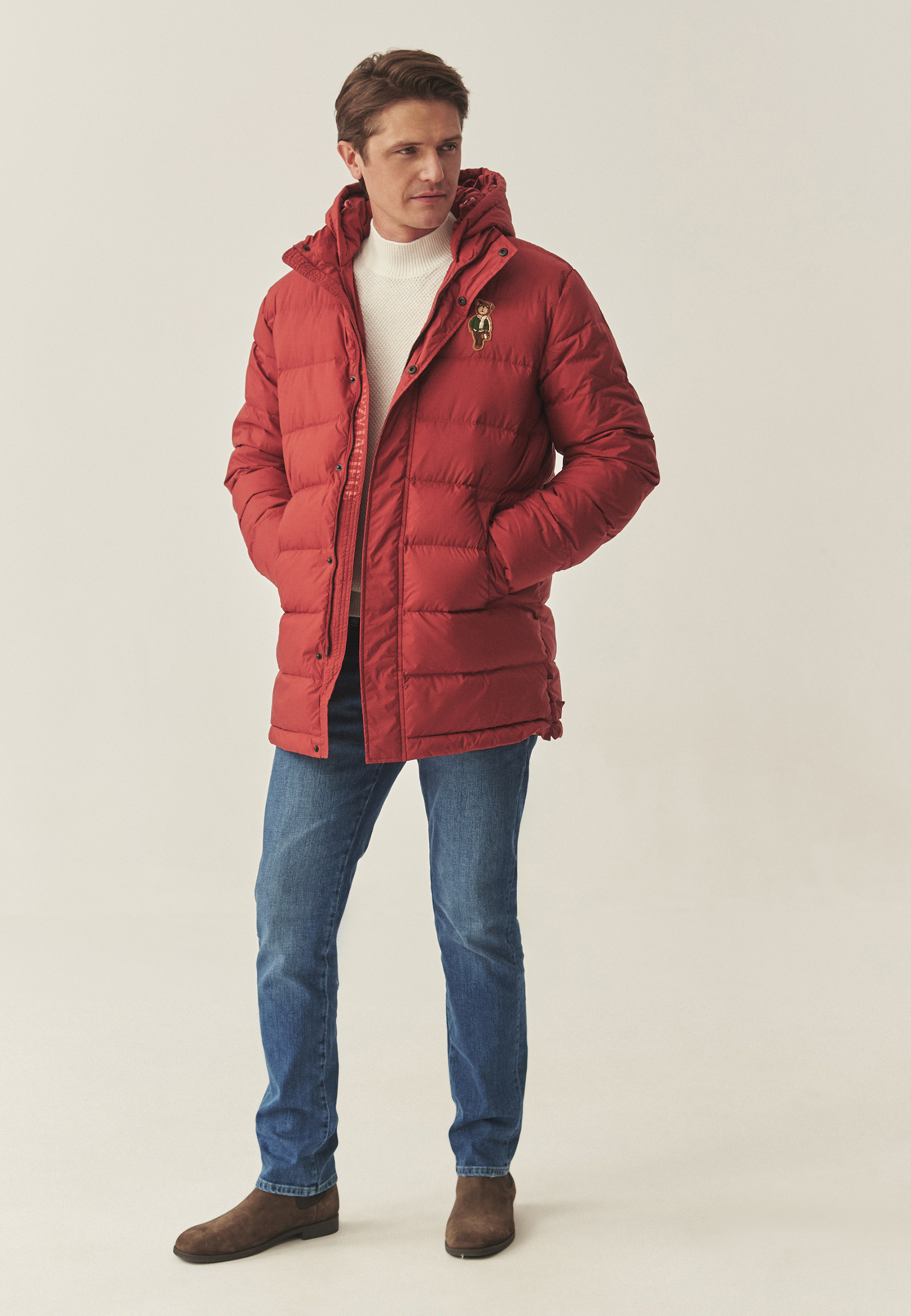 PUCHOWA KURTKA MĘSKA WATT CZERWONY 2