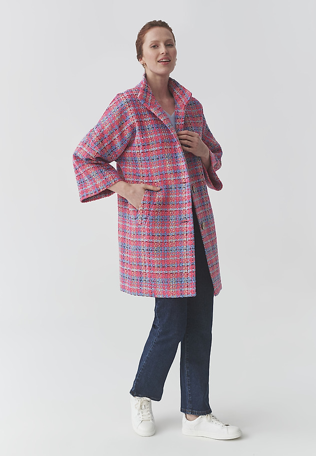 COLOURFUL OVERSIZE COAT - MORWI COLOURFUL OVERSIZE COAT - MORWI MULTIKOLOR 5