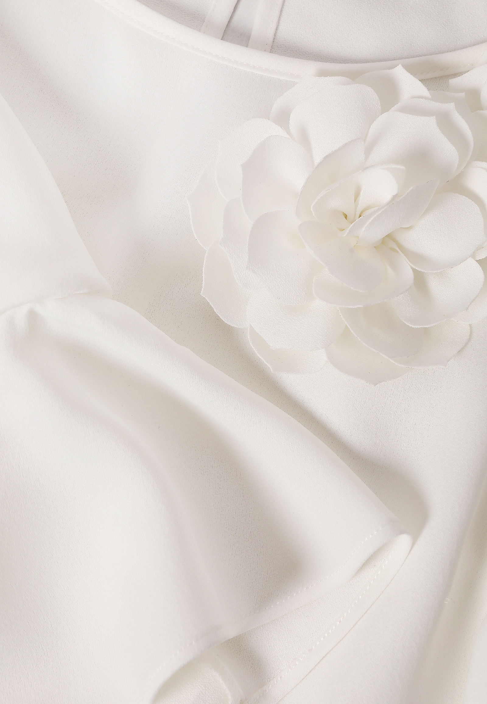 WOVEN BLOUSE WITH FLORAL DECORATION - AURELIS WOVEN BLOUSE WITH FLORAL DECORATION - AURELIS ECRU 116659