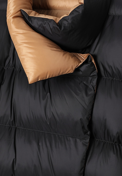 DOWN COAT WITH STAND-UP COLLAR - AKO BLACK 2