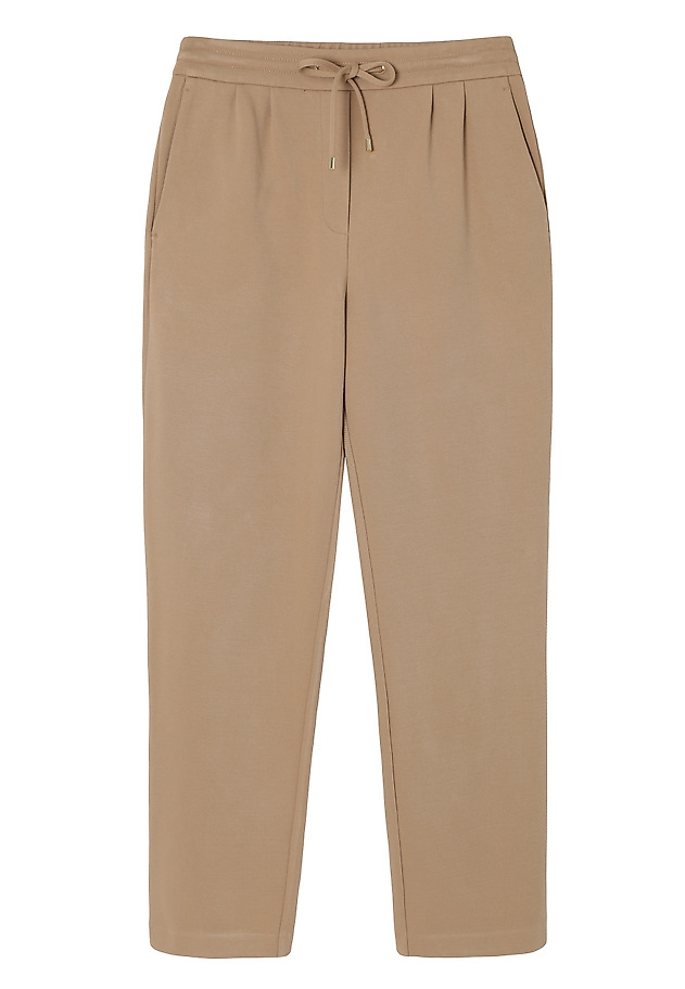 PANTALONI TRICOTAȚI CU TALIE ELASTICĂ - LILOTI PANTALONI TRICOTAȚI CU TALIE ELASTICĂ - LILOTI BEJ 7