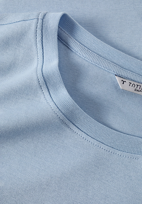 TRICOU DE DAMĂ, DIN BUMBAC — KIRI 1 ALBASTRU 2