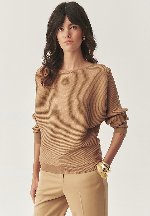 MODERNÝ KIMONO SVETER - ROWAN MODERNÝ KIMONO SVETER - ROWAN HNEDÁ 2