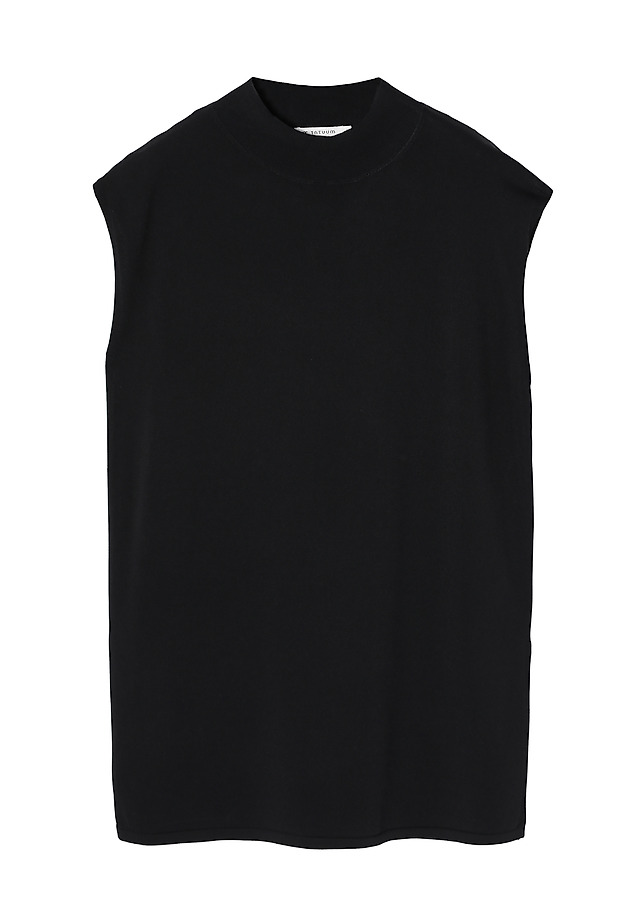 STYLISH SLEEVELESS LADIES’ SWEATER - LENO STYLISH SLEEVELESS LADIES’ SWEATER - LENO CZARNY 7