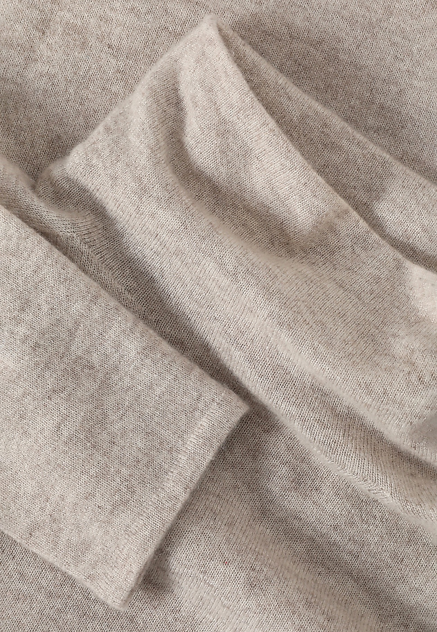 LADIES’ SWEATER MADE FROM CASHMERE AND SILK BLEND - KALEA LADIES’ SWEATER MADE FROM CASHMERE AND SILK BLEND - KALEA BEŻOWY 4