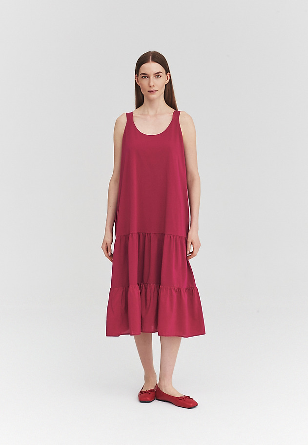 LOOSE-FIT MIDI DRESS - FIA Z color PINK LOOSE-FIT MIDI DRESS - FIA Z color PINK