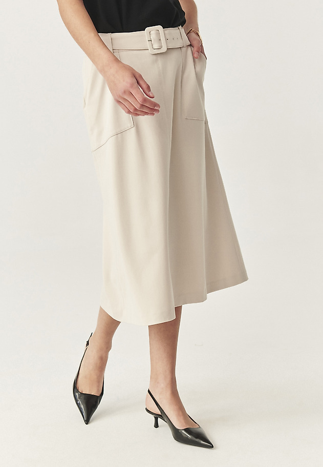 LEŽÉRNA MIDI SUKŇA S OPASKOM - ORMITE LEŽÉRNA MIDI SUKŇA S OPASKOM - ORMITE BÉŽOVÁ 7