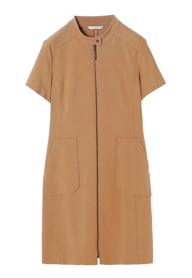 LADIES’ DRESS WITH METAL ZIPPER - MANTOKI LADIES’ DRESS WITH METAL ZIPPER - MANTOKI BEIGE 6
