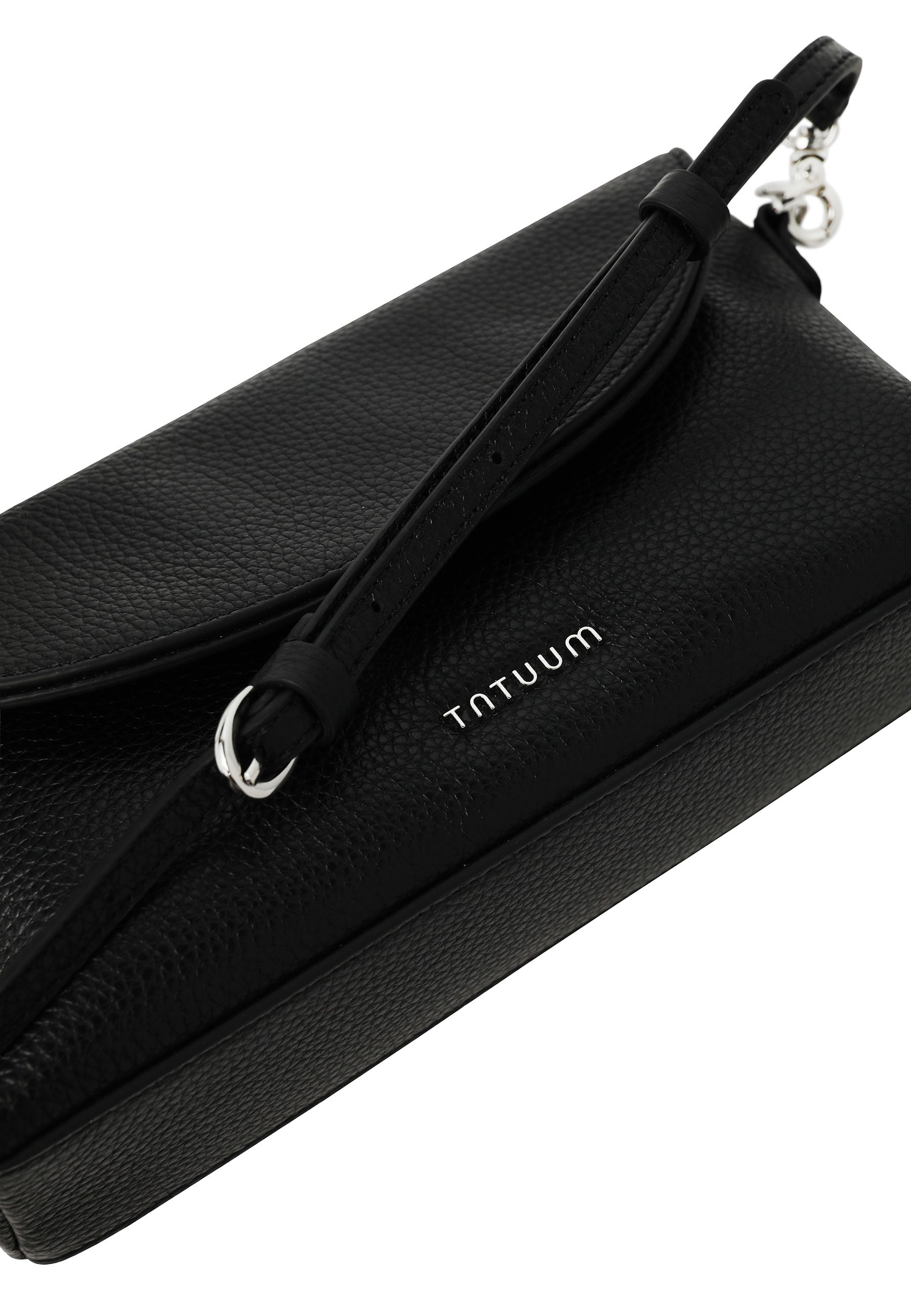 KOŽENÁ DÁMSKÁ KABELKA – INZARI ČERNÁ 2