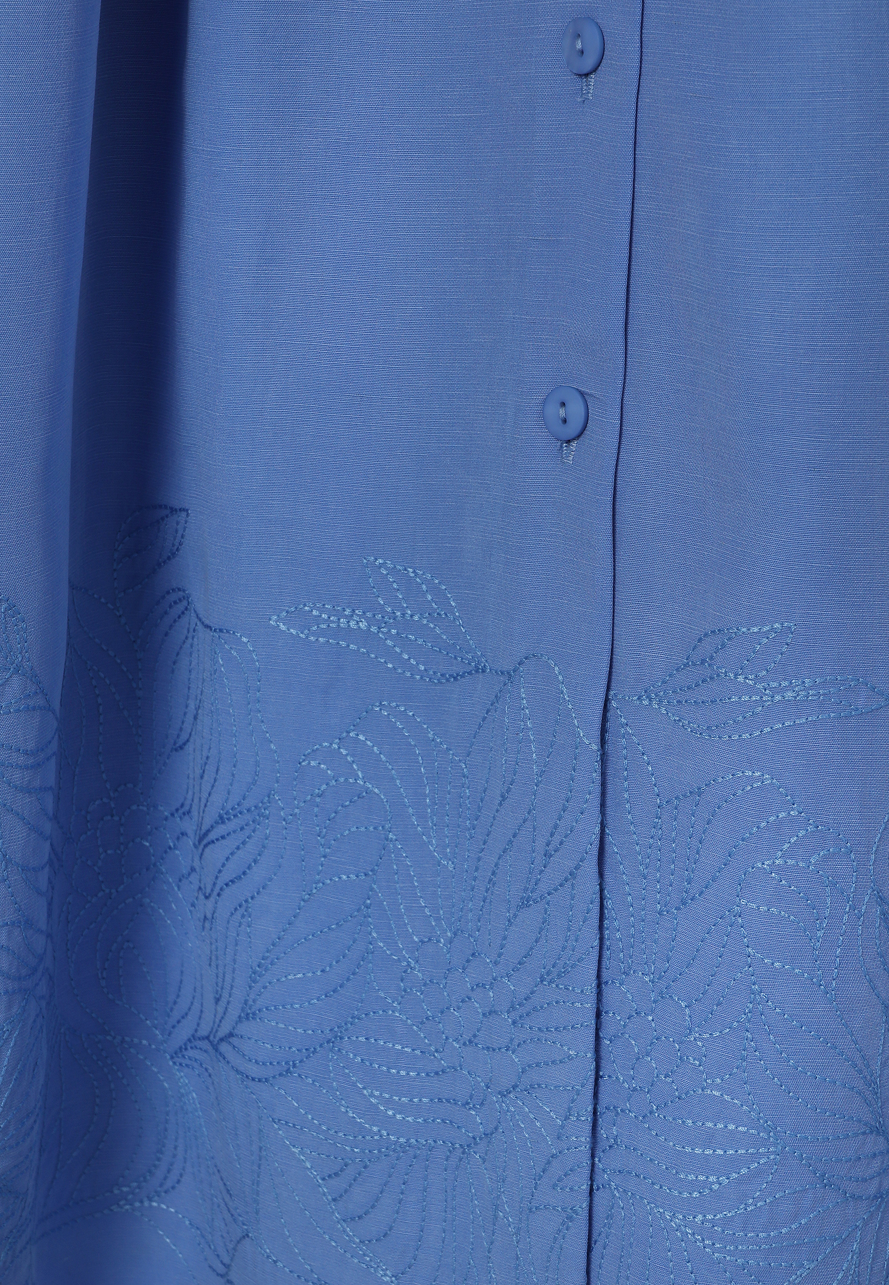 KOSZULOWA SUKIENKA Z LNEM - SIRENA NIEBIESKI 2