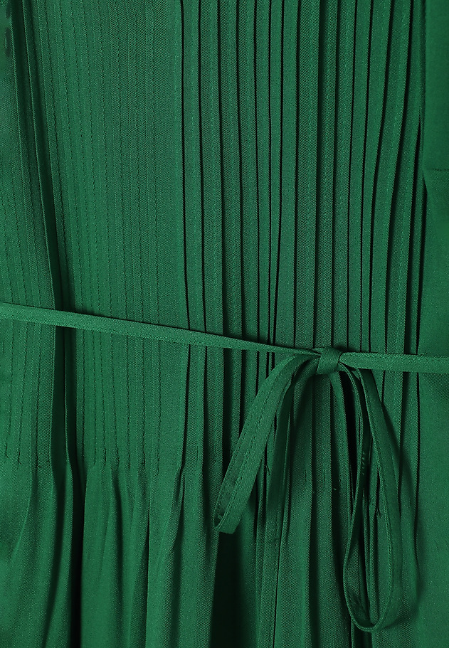 VISCOSE KNEE-LENGTH DRESS - OLIWERA VISCOSE KNEE-LENGTH DRESS - OLIWERA ZIELONY 7