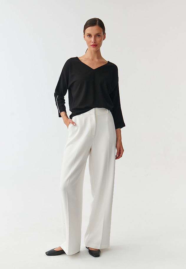 LADIES’ BLOUSE WITH DECORATIVE LACE MOTOLIKA LADIES’ BLOUSE WITH DECORATIVE LACE MOTOLIKA BLACK 2
