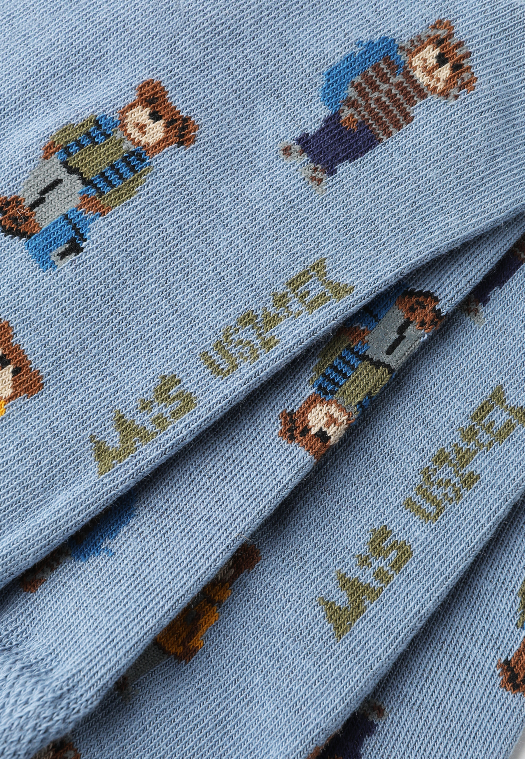 MĘSKIE SKARPETY Z MOTYWEM MISIA USZATKA - MAXIM MULTIKOLOR 2