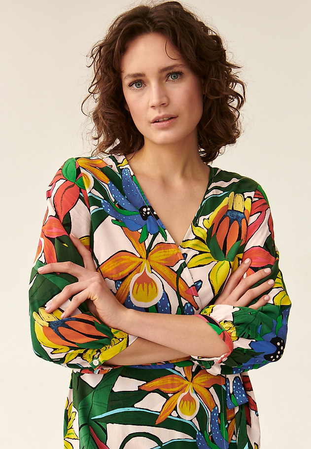 FLORAL ENVELOPE DRESS ESTIMI FLORAL ENVELOPE DRESS ESTIMI MULTIKOLOR 4