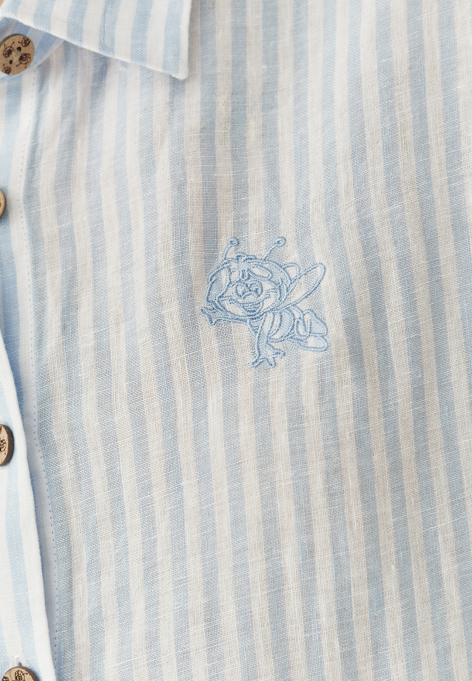 LINEN STRIPED SHIRT - LAWENDA LINEN STRIPED SHIRT - LAWENDA BLUE 110608