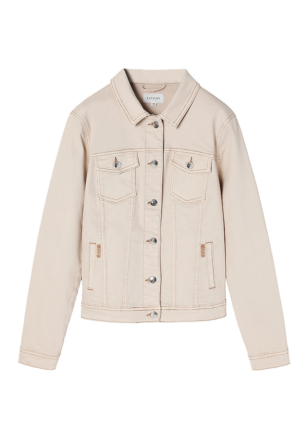 LADIES' SPRING/SUMMER JACKET BESKA color BEIGE - Main Image