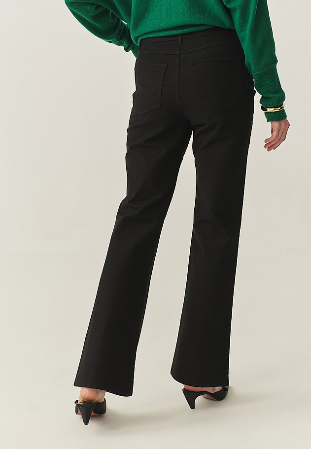 PANTALONI DIN DENIM CU FLAIR - RIFONO PANTALONI DIN DENIM CU FLAIR - RIFONO NEGRU 4