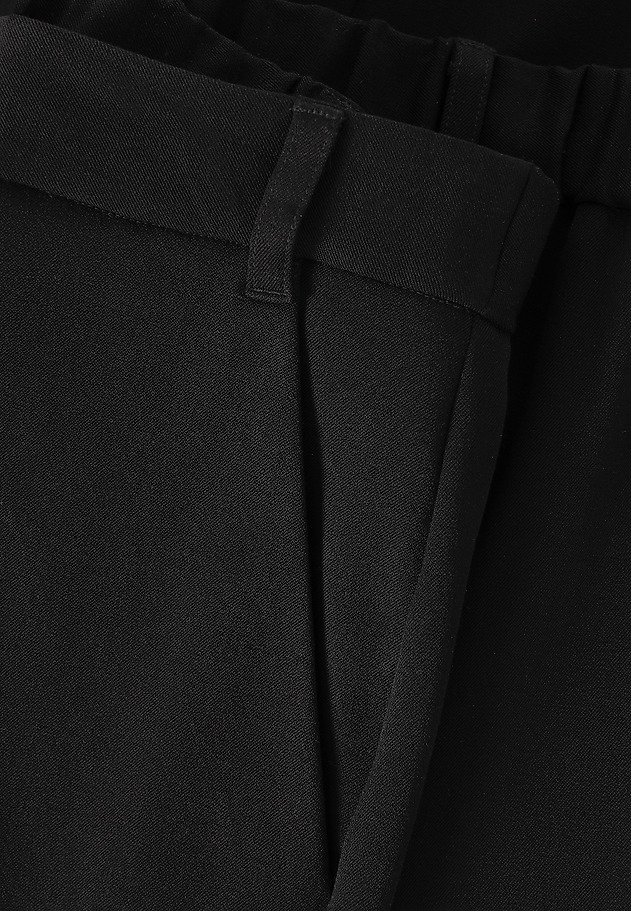 FABRIC TROUSERS WITH WIDE LEG - LUZO FABRIC TROUSERS WITH WIDE LEG - LUZO BLACK 7