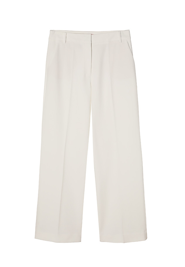 PANTALONI ELEGANȚI DE DAMĂ, DIN ȚESĂTURĂ, CU CRAC LARG - ZARIANA PANTALONI ELEGANȚI DE DAMĂ, DIN ȚESĂTURĂ, CU CRAC LARG - ZARIANA ECRU 4
