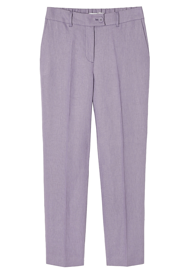 LINEN TROUSERS WITH STRAIGHT LEG — IMI 1 LINEN TROUSERS WITH STRAIGHT LEG — IMI 1 FIOLETOWY 7