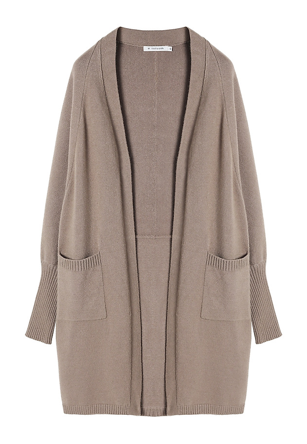 LADIES' LONG CARDIGAN WITH POCKETS - JAZIRO 1 LADIES' LONG CARDIGAN WITH POCKETS - JAZIRO 1 BEIGE 7