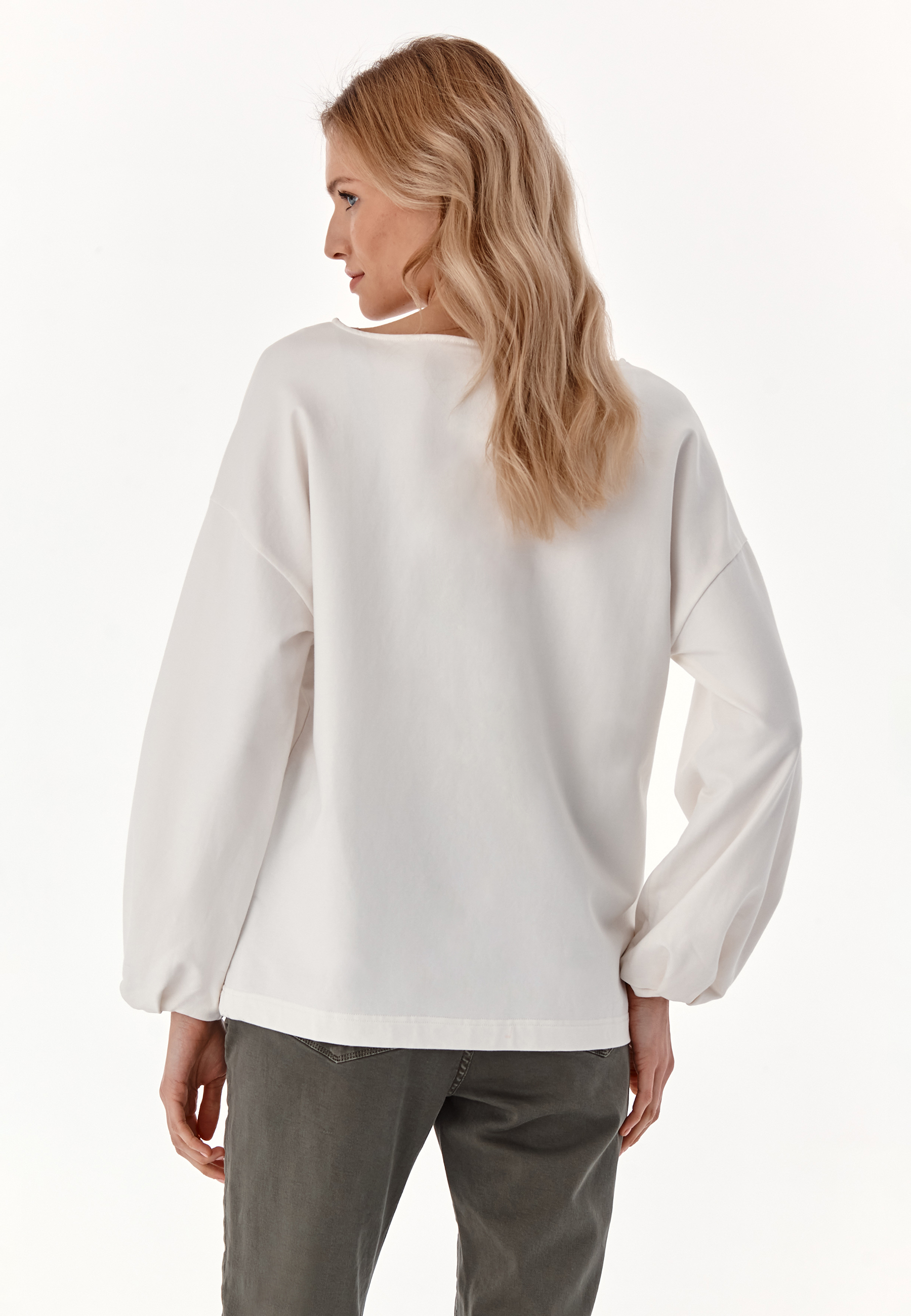 BLUZA DAMSKA Z BUFIASTYMI RĘKAWAMI SUBMISA