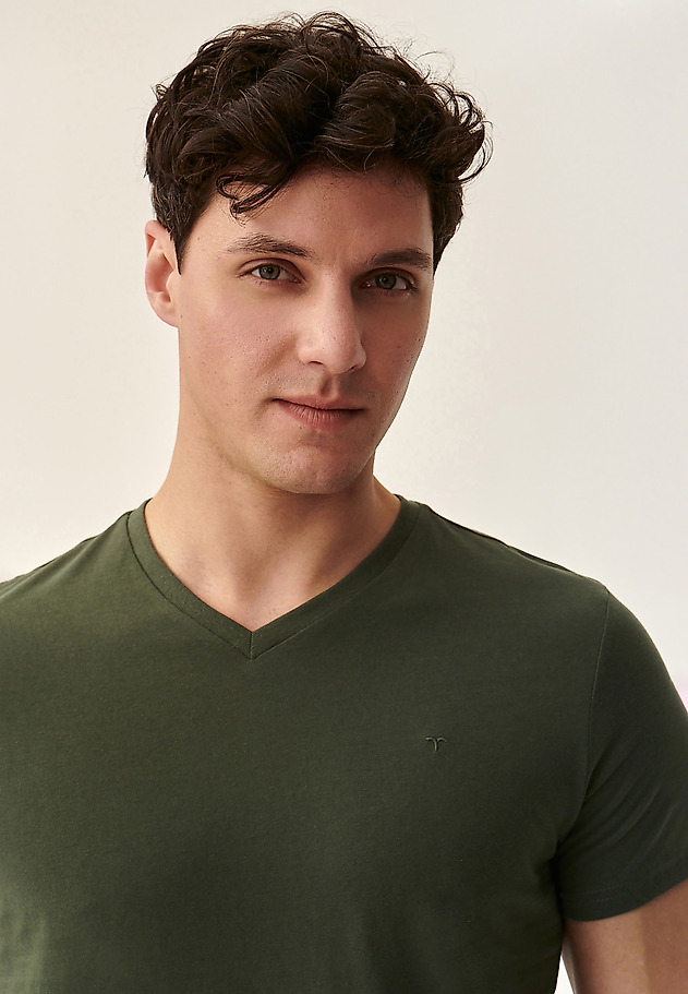 KLASYCZNY T-SHIRT MĘSKI LUCK KLASYCZNY T-SHIRT MĘSKI LUCK ZIELONY 4