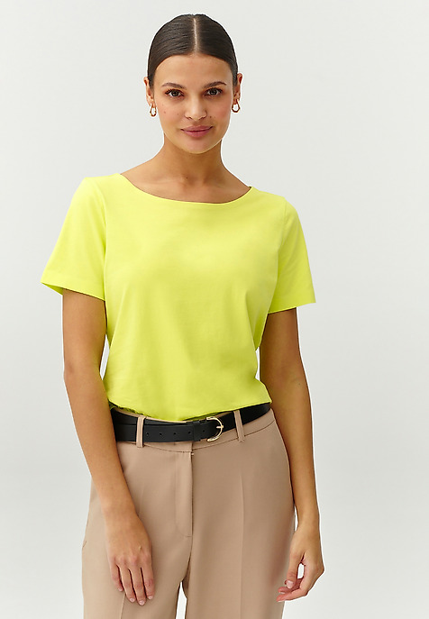 LADIES’ CLASSIC SHORT-SLEEVED BLOUSE - MIKAJA 1 GREEN 2