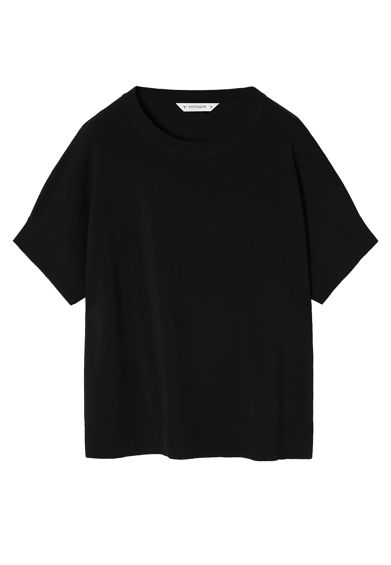 LADIES’ COMFORTABLE SWEATER WITH SMALL SIDE SLITS - IMON LADIES’ COMFORTABLE SWEATER WITH SMALL SIDE SLITS - IMON BLACK 98780