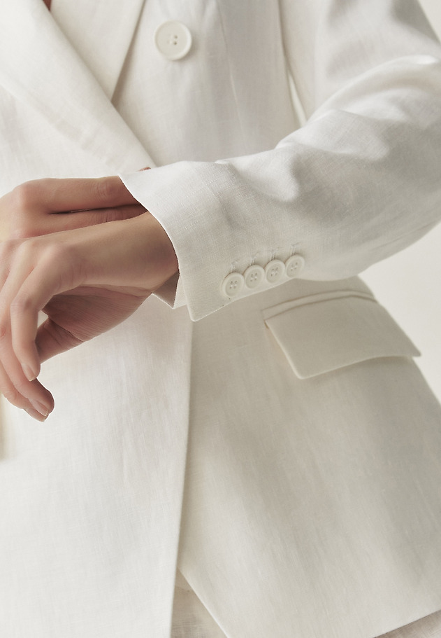 LINEN BLAZER - ZOLTA LINEN BLAZER - ZOLTA ECRU 6