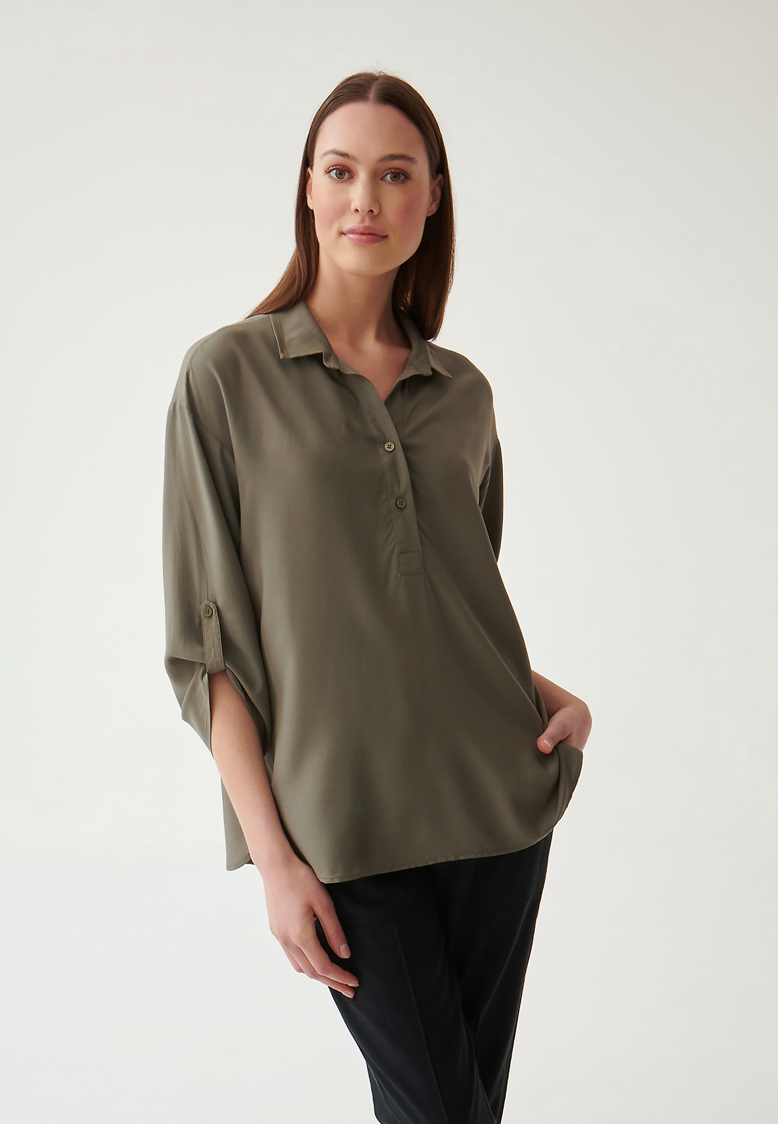 DÁMSKÁ KOŠILOVÁ HALENKA BALEA DÁMSKÁ KOŠILOVÁ HALENKA BALEA KHAKI 89109