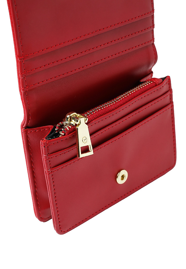 SMALL LADIES' WALLET WITH DIVIDERS — LETIKA 1 SMALL LADIES' WALLET WITH DIVIDERS — LETIKA 1 CZERWONY 5