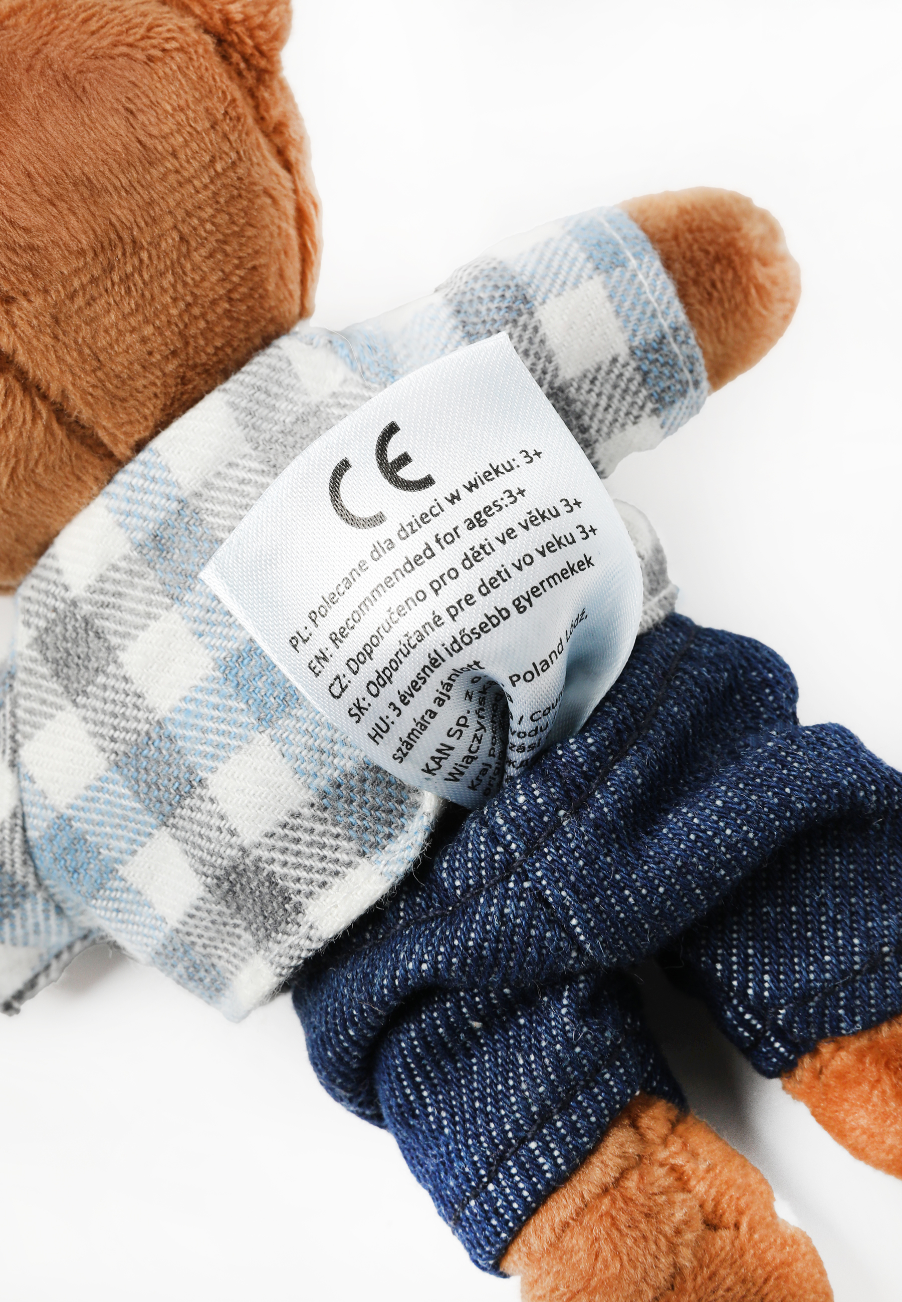 KEY RING WITH THE USZATEK BEAR - BEARINA 5 BEIGE 2