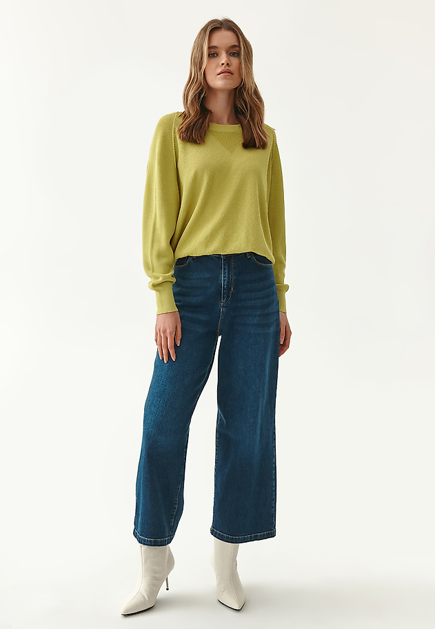 LOOSELY TAILORED LADIES' SWEATER AZALI LOOSELY TAILORED LADIES' SWEATER AZALI GREEN 5