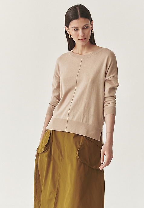 STYLOWY SWETER Z BAWEŁNĄ - NALA STYLOWY SWETER Z BAWEŁNĄ - NALA