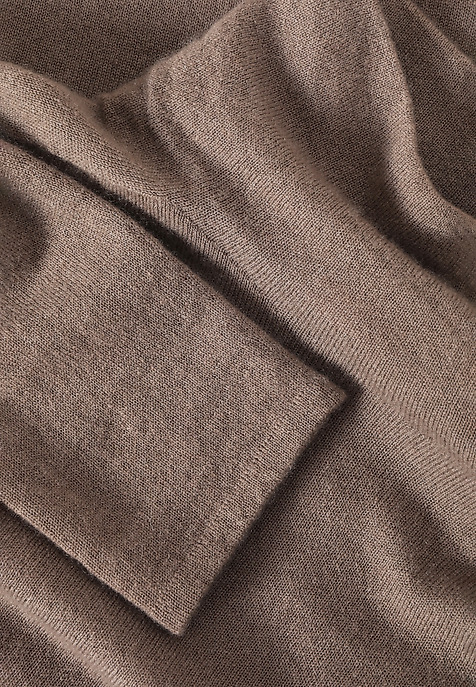 SWETER DAMSKI Z KASZMIRU I JEDWABIU - KALEA BEŻOWY 2