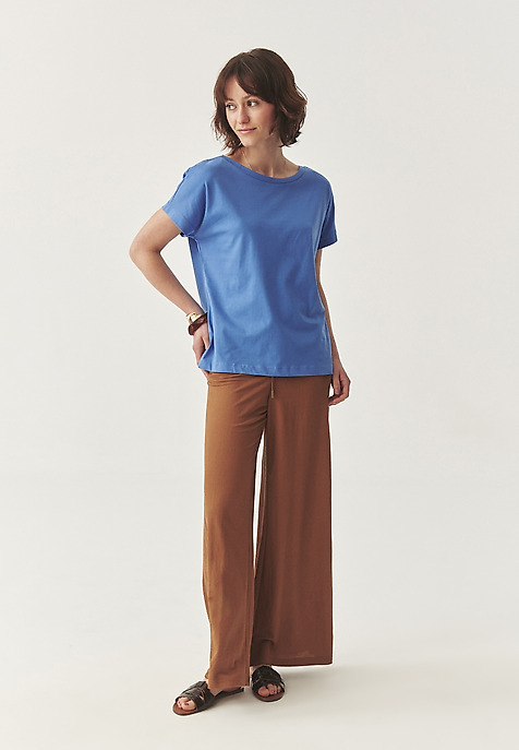 COTTON T-SHIRT - ANOKO BLUE 2