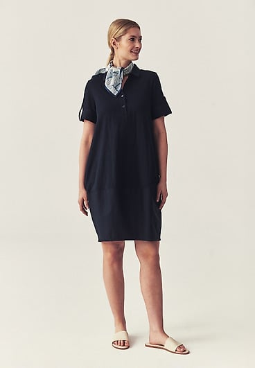 SWOBODNA SUKIENKA Z ŁĄCZONYCH MATERIAŁÓW - ATARA SWOBODNA SUKIENKA Z ŁĄCZONYCH MATERIAŁÓW - ATARA