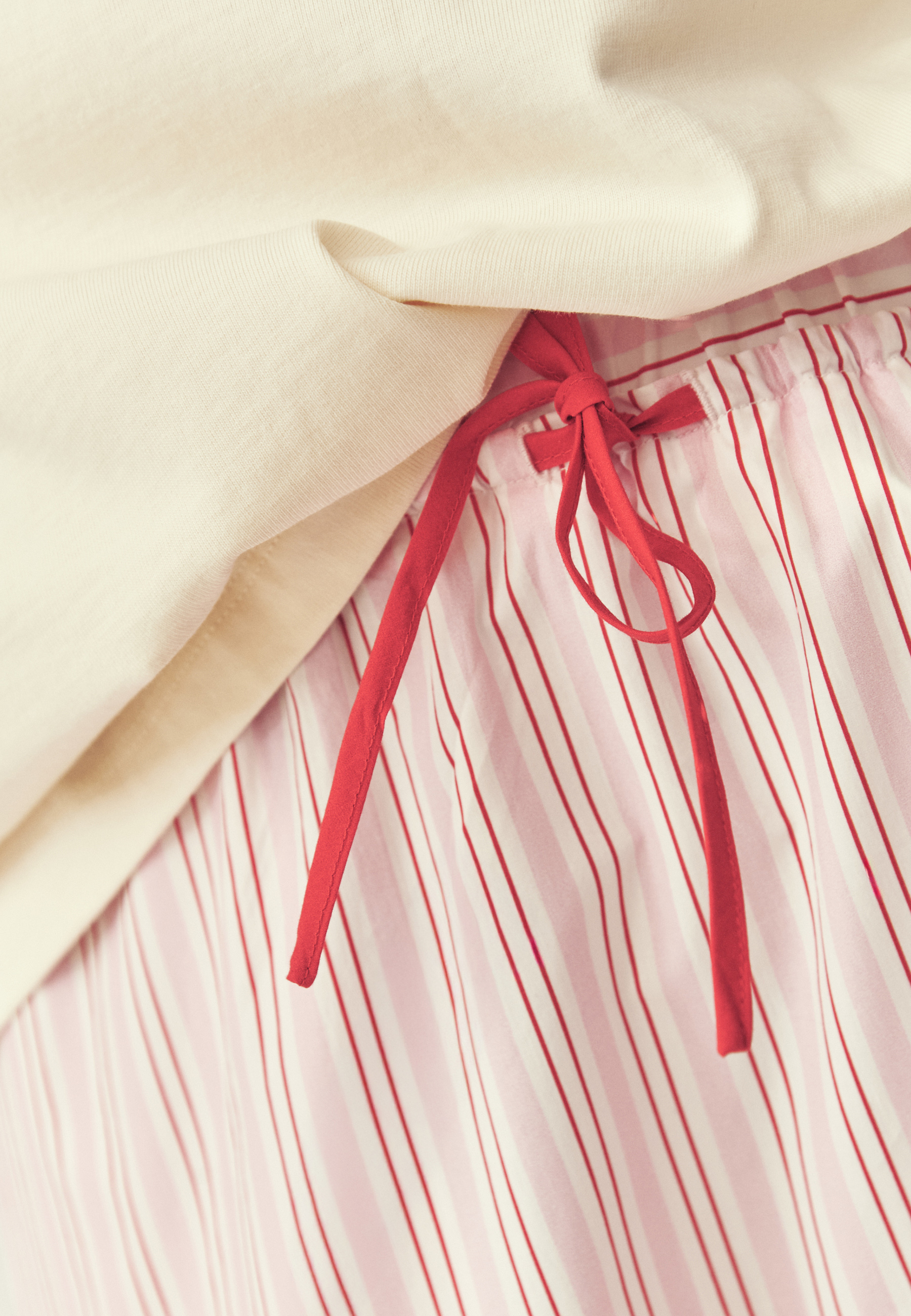 BAWEŁNIANA SPÓDNICA W PASKI - CORI RÓŻOWY 2