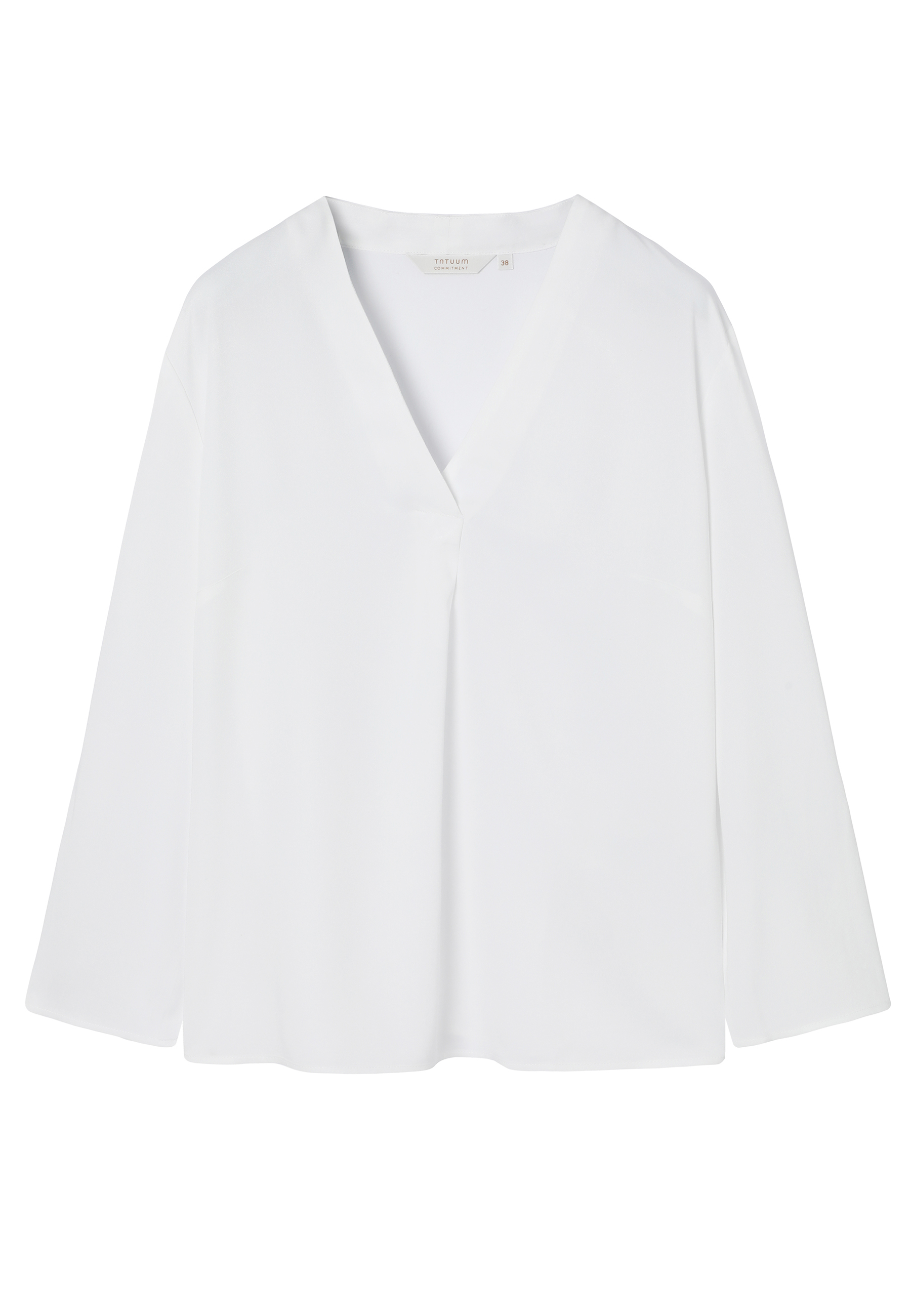 CLASSIC BLOUSE MADE FROM LENZING™ ECOVERO™ VISCOSE - ELMI 1 WHITE 2