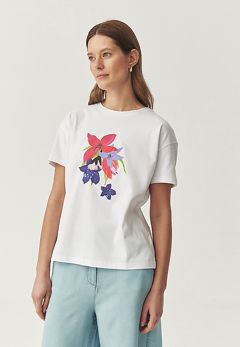TRICOU DIN BUMBAC - MALATI 2 ALB 2