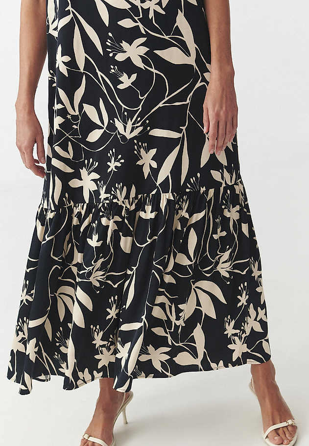 SATIN DRESS WITH HALTER NECKLINE — OROKONO SATIN DRESS WITH HALTER NECKLINE — OROKONO MULTIKOLOR 7