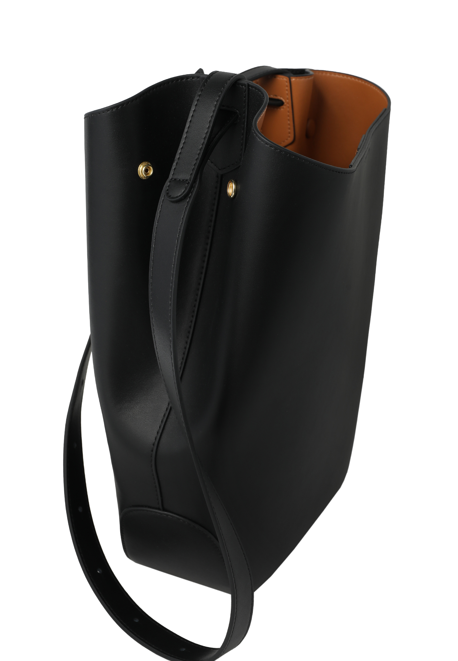 LEATHER WOMEN'S BAG - ERON BLACK 2