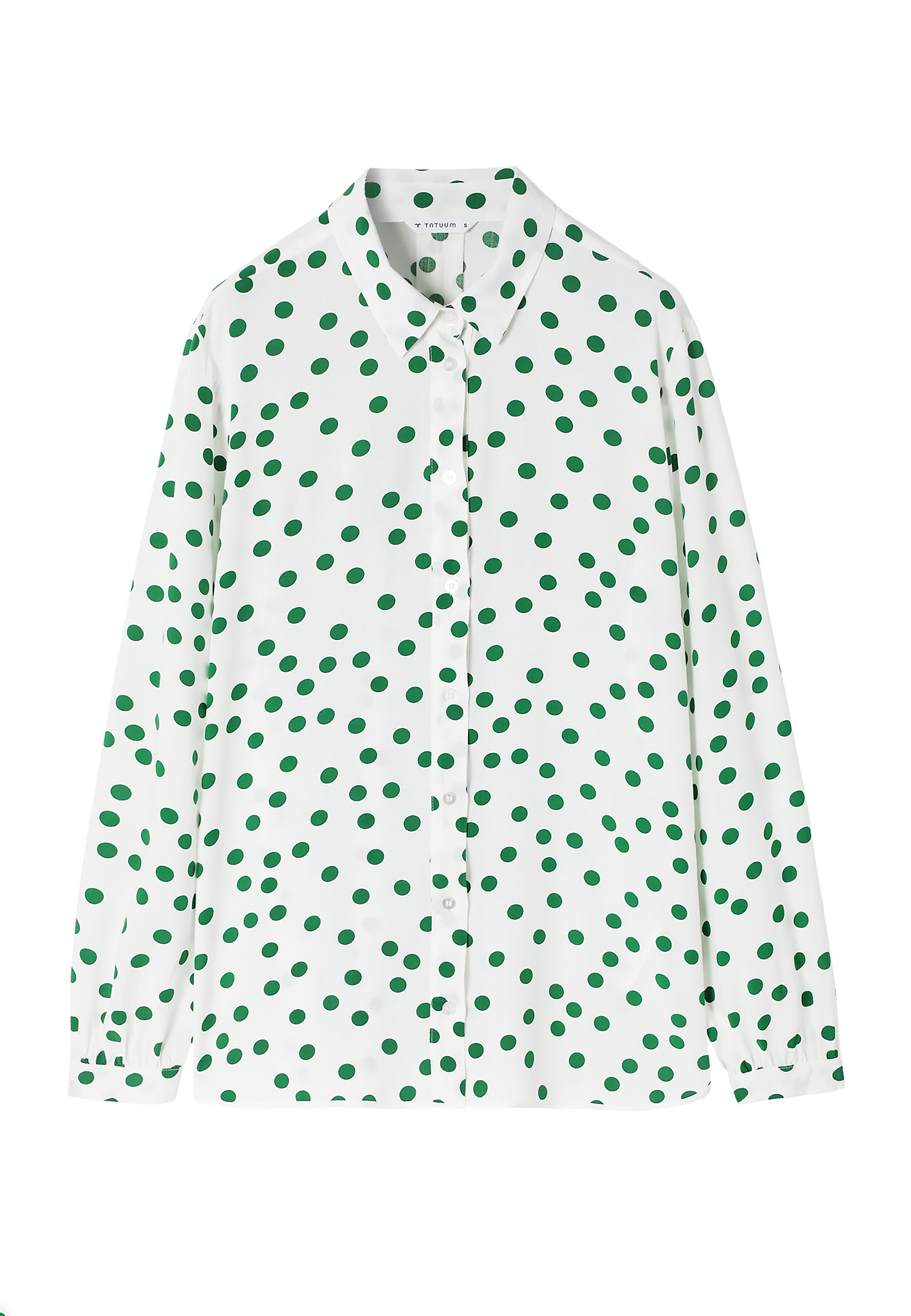 VISCOSE SHIRT WITH GREEN POLKA DOTS - DOTTA VISCOSE SHIRT WITH GREEN POLKA DOTS - DOTTA MULTICOLOR 104682